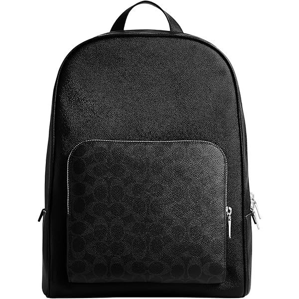 Amazon.com: COACH Charter Backpack in Signature Jacquard, Charcoal