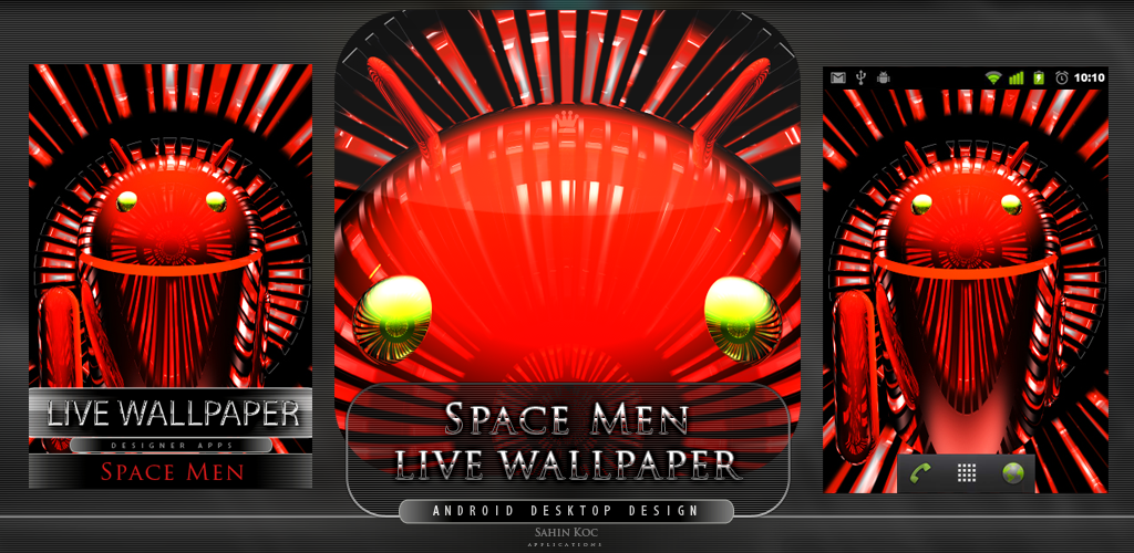 Spacemen live wallpaper ( live theme live android live background live droid live desktop )