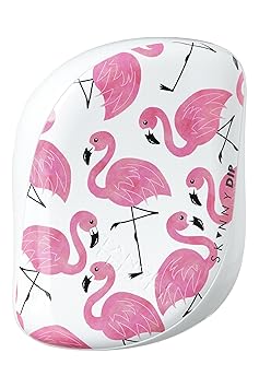 Tangle Teezer Compact Styler Skinny Dip White Flamingo, Haarbürster, 1er Pack (1 x 1 Stück)