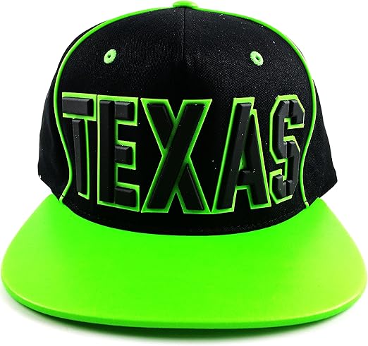 neon green flat bill hat