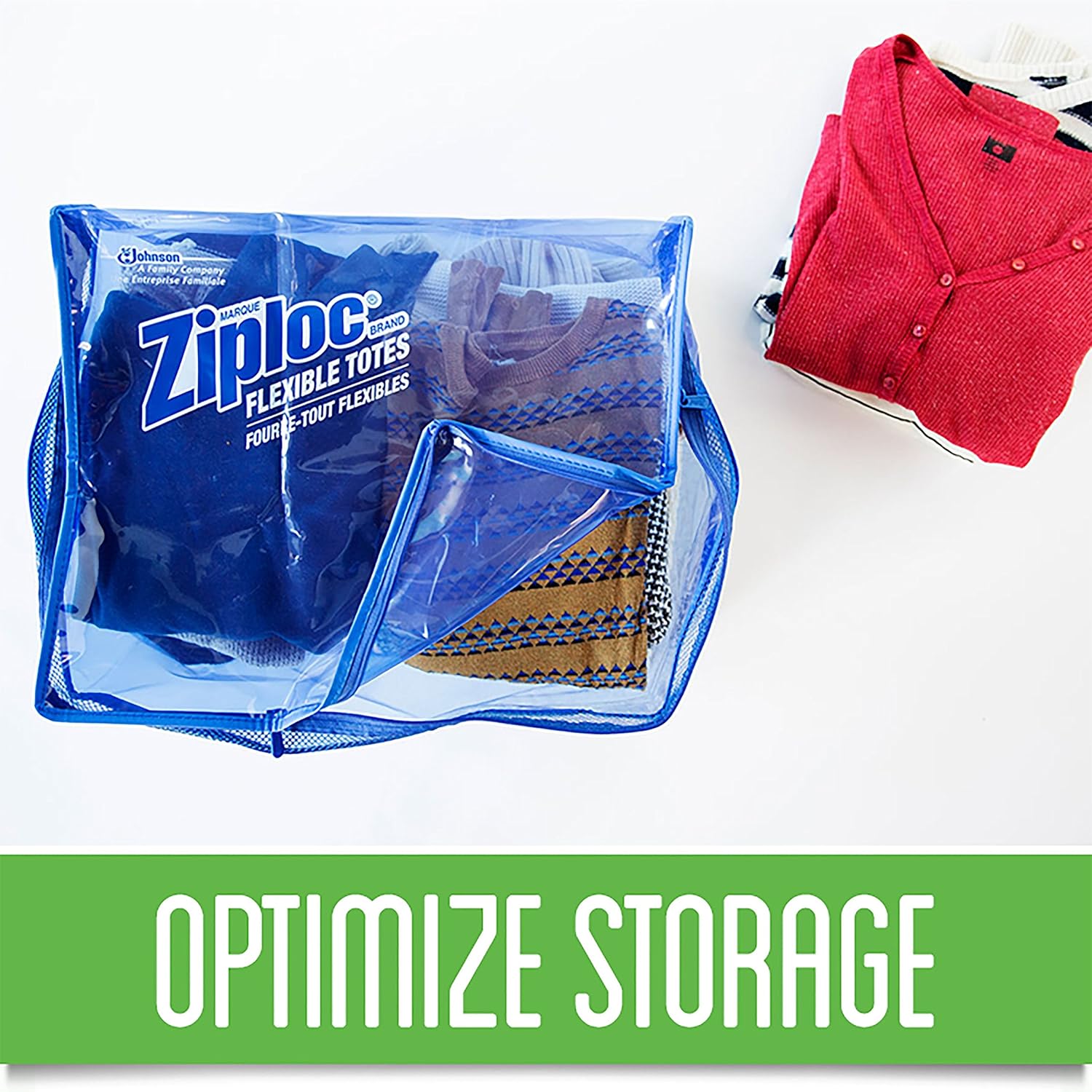 Ziploc Storage Bags for Clothes, Flexible Totes for Easy and Convenient Storage, 1 Jumbo Bag: Health & Personal Care