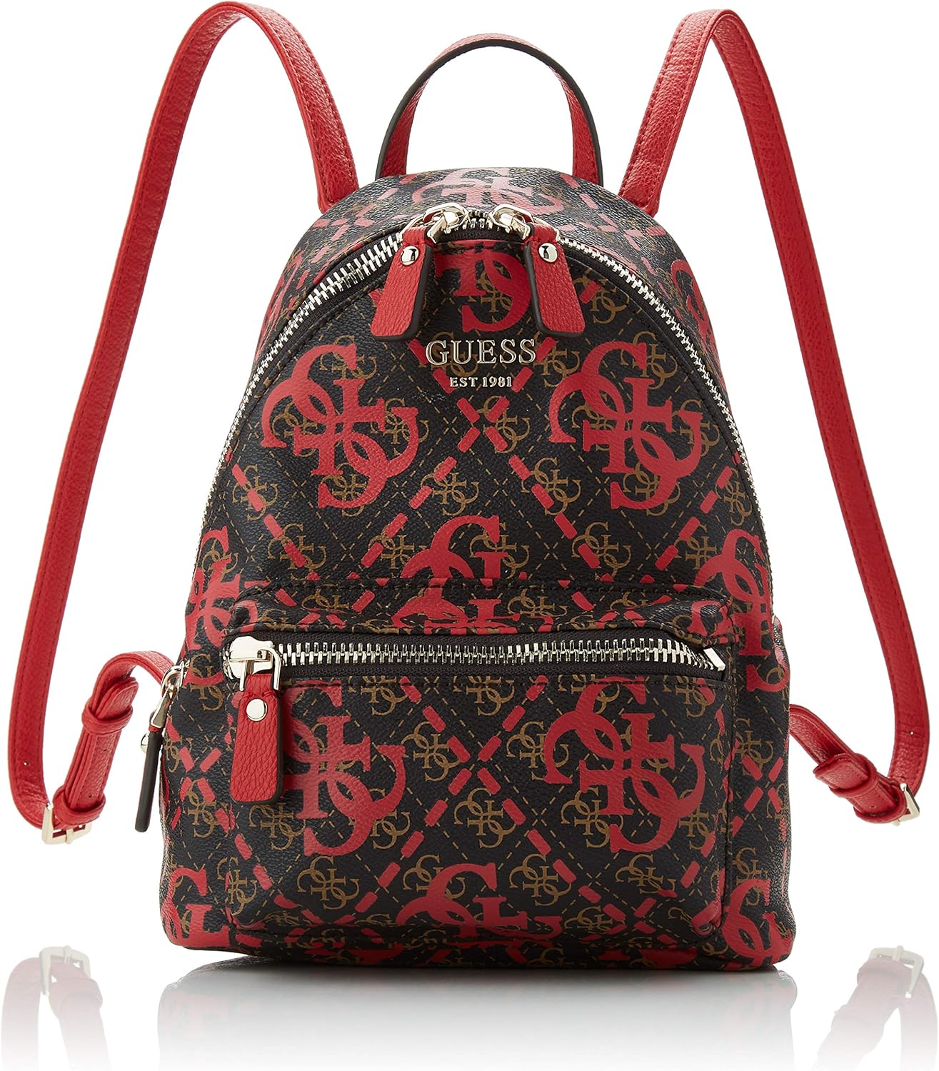 leeza logo print backpack