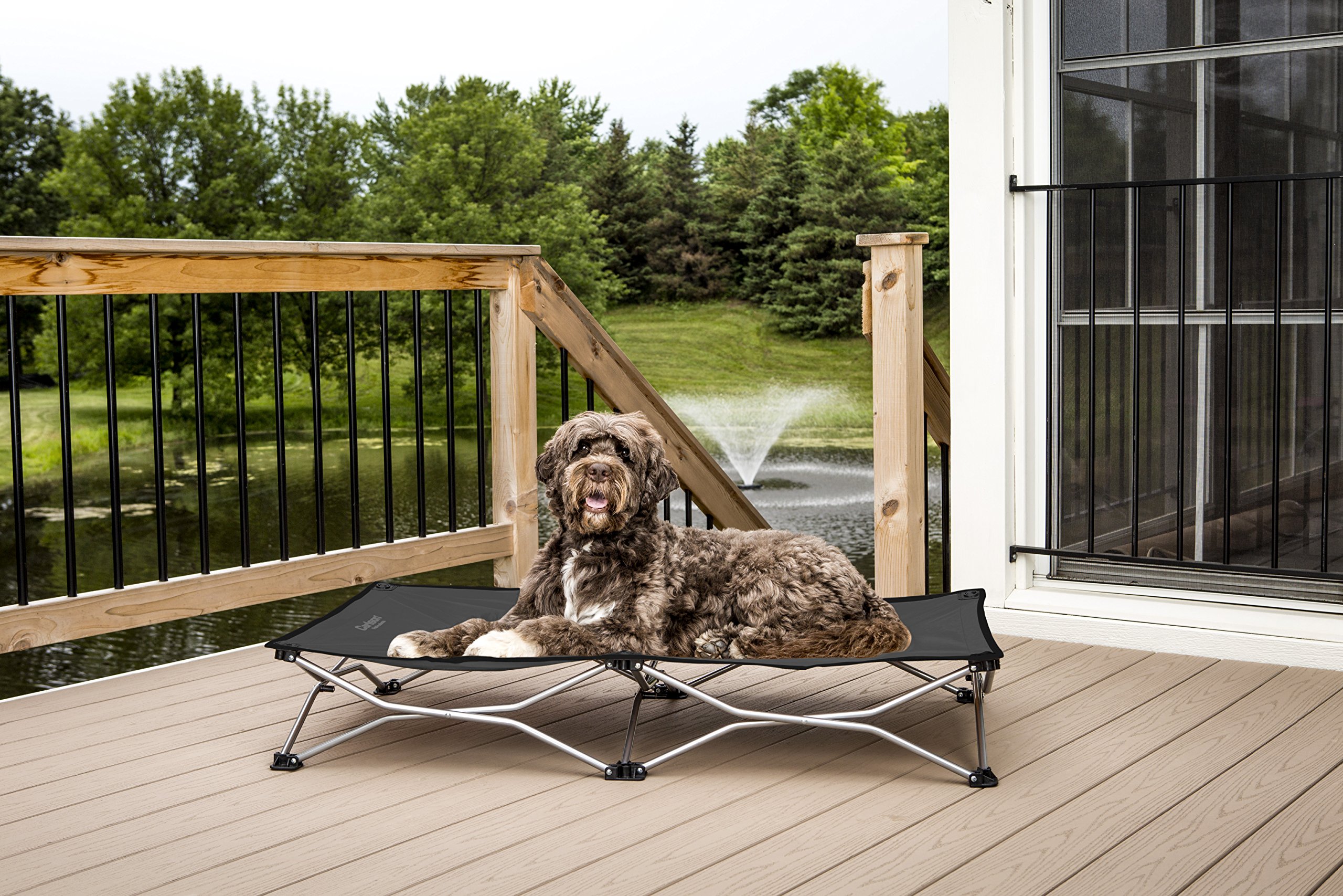 Carlson Pet Products 8025 Elevated Folding Pet Bed 46" Long, Includes