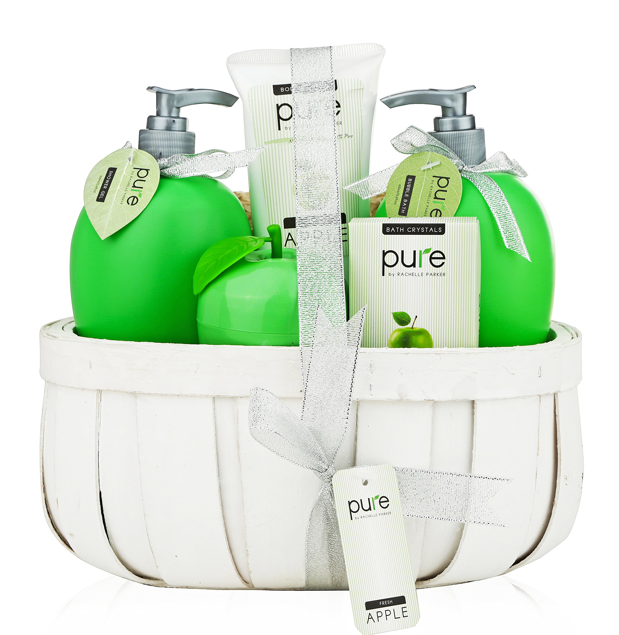 PURE Deluxe Spa Gift Basket in Wicker Basket, Strawberry