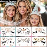 FaceGEM London 6 PCS Face Gems Adhesive Glitter Jewelry Sticker Z6ZAKMIX-C view 3