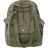 MaxxCloud Versatile Canvas Rucksack Comfortable Roomy for Daily Use (Green)