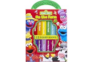 Sesame Street - On The Farm My First Library Board Book Block 12-Book Set - PI Kids