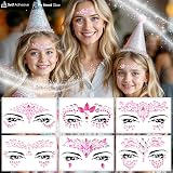 FACEGEM LONDON 6 Pcs Face Gems Adhesive Glitter Jewel Tattoo Sticker Festival view 6