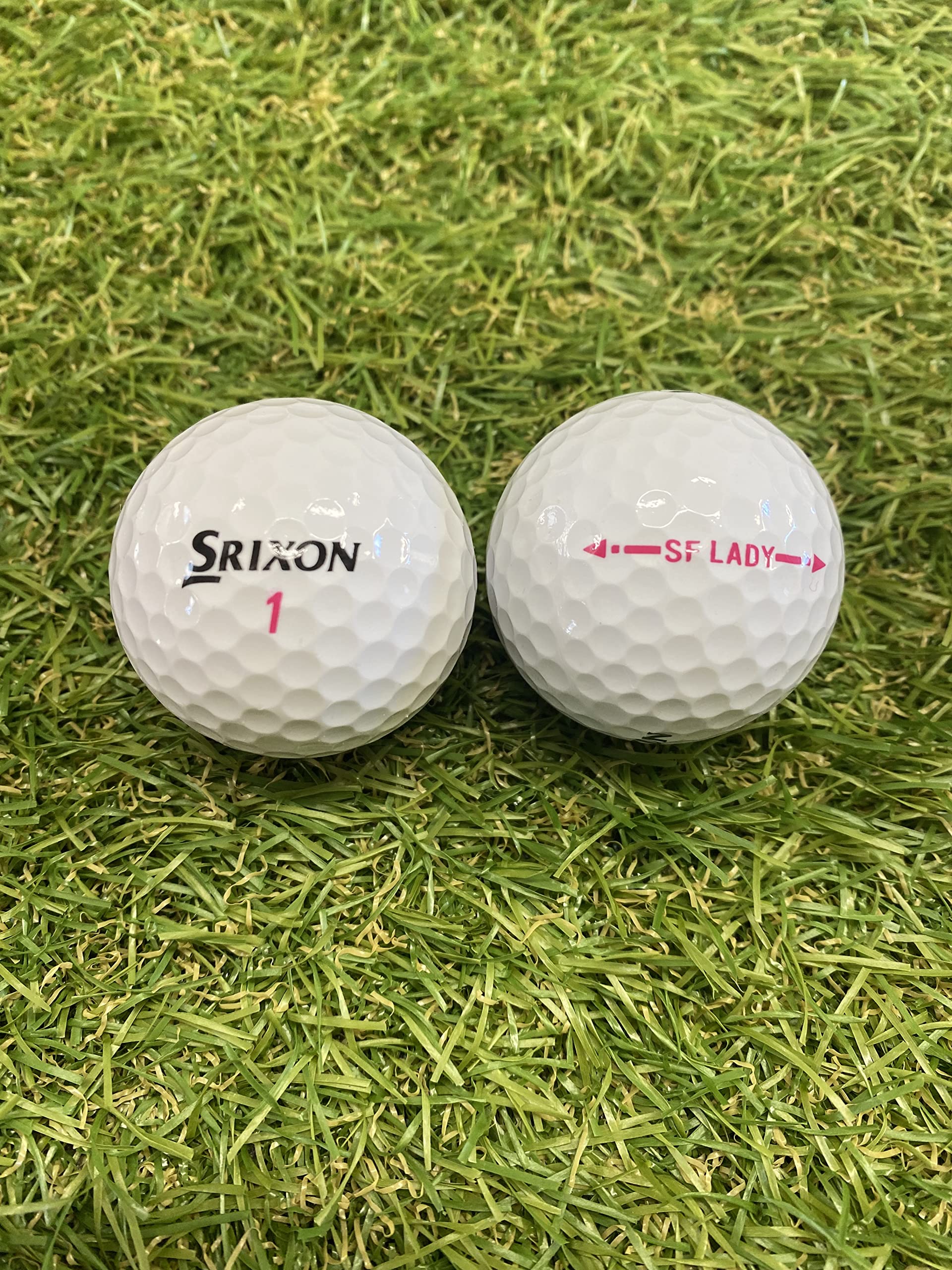Srixon SF Lady/Soft feel lady golf balls. Grade B Quality (USED not new) Choose 50 or 100 (50)