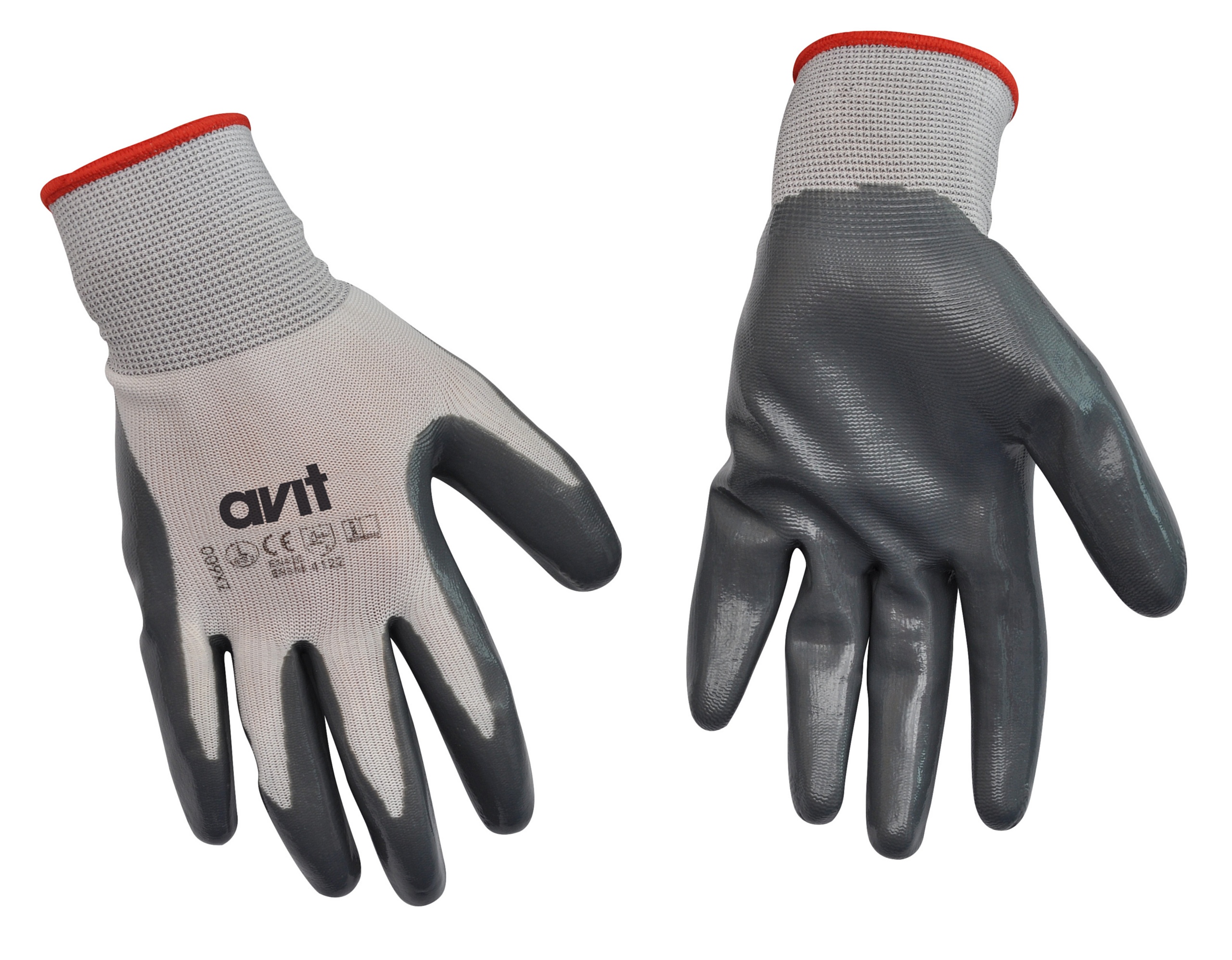 Best Price Square NITRILE GLOVE, KNIT WRIST, L AV13072 By AVIT
