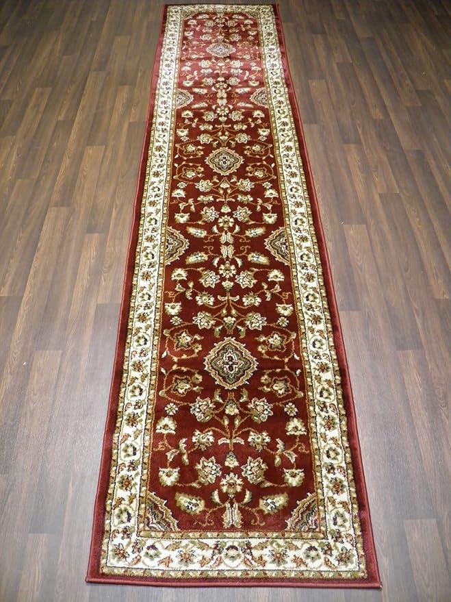 Red Traditional Runner Rug 67cm x 300cm Approx 10x2 Top Quality Runner