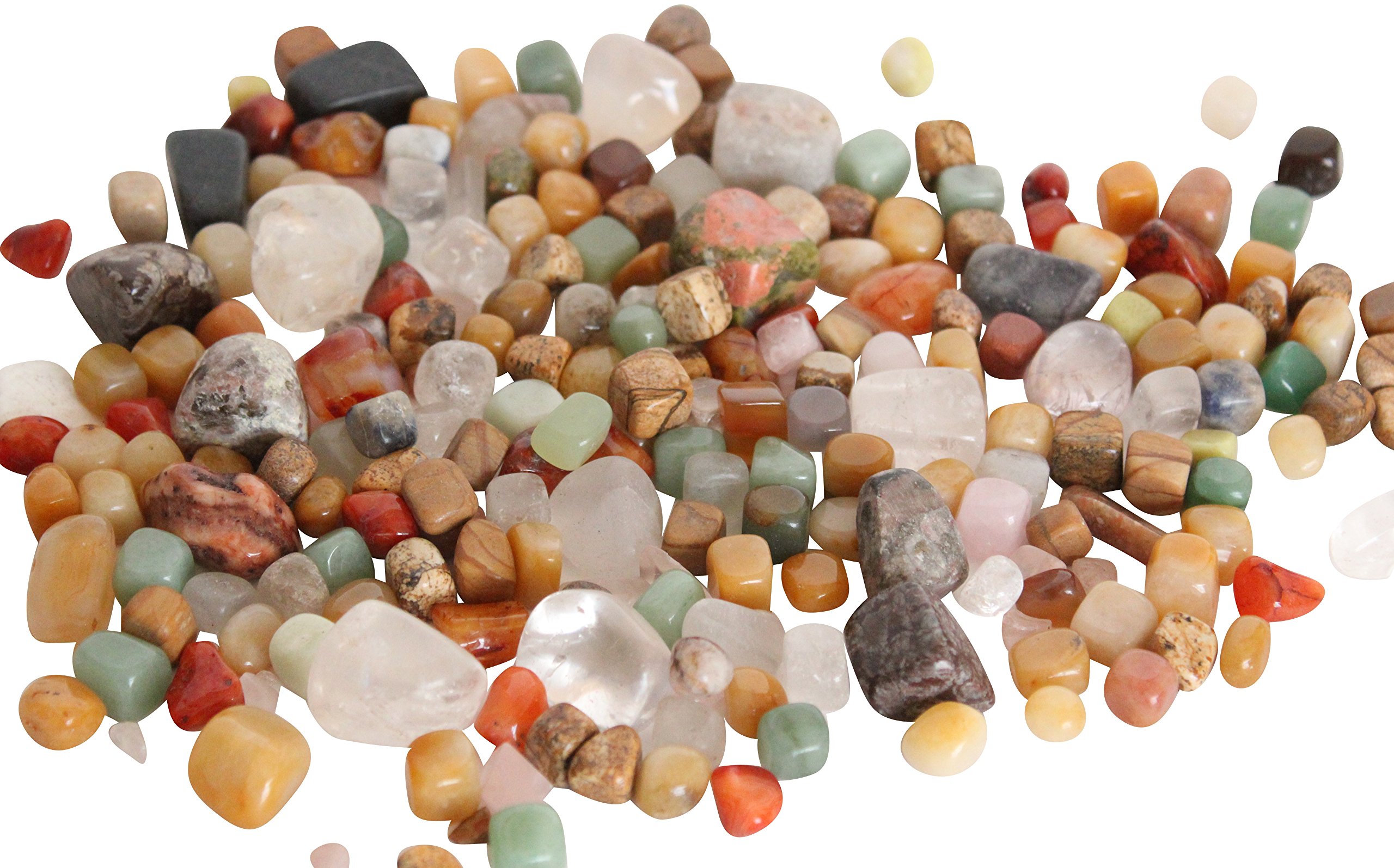 Homeshop3000 Tumbled Gemstones Precious Stones Natural Rocks Pebbles 500g w/Bag
