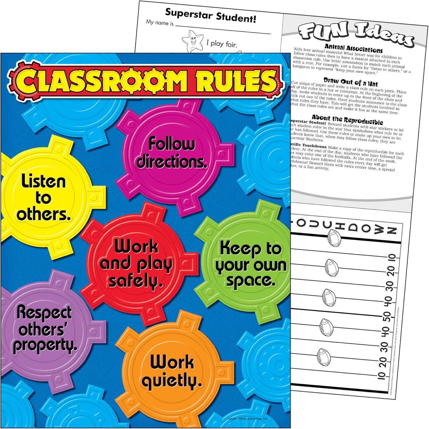 Amazon Com Trend Enterprises Inc Classroom Rules Learning Chart