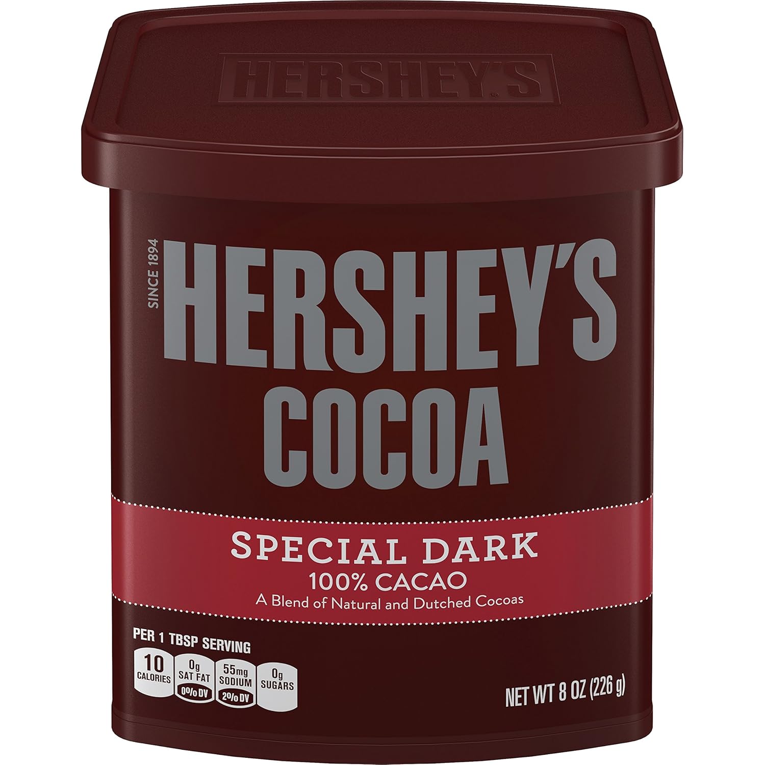 Dark cocoa. Hershey&#039;s cocoa. specialty cocoa. hershey&#039;s chocolate syrup.