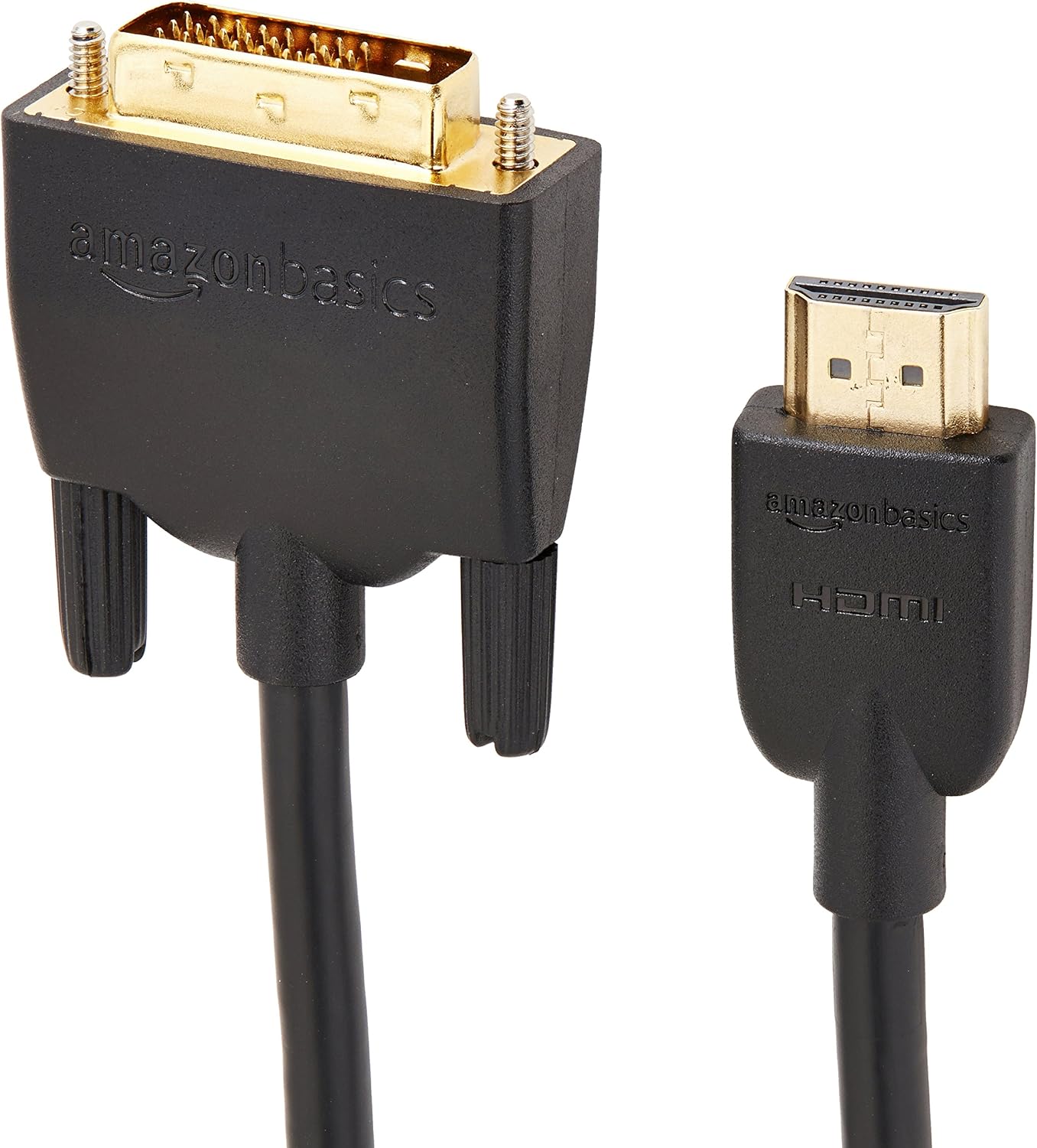 Amazon Basics HDMI-A to DVI (Male) Adapter Cable, Bi-Directional 1080P, Gold-Plated, 0.9 m, Pack of 10, Black - Image 4
