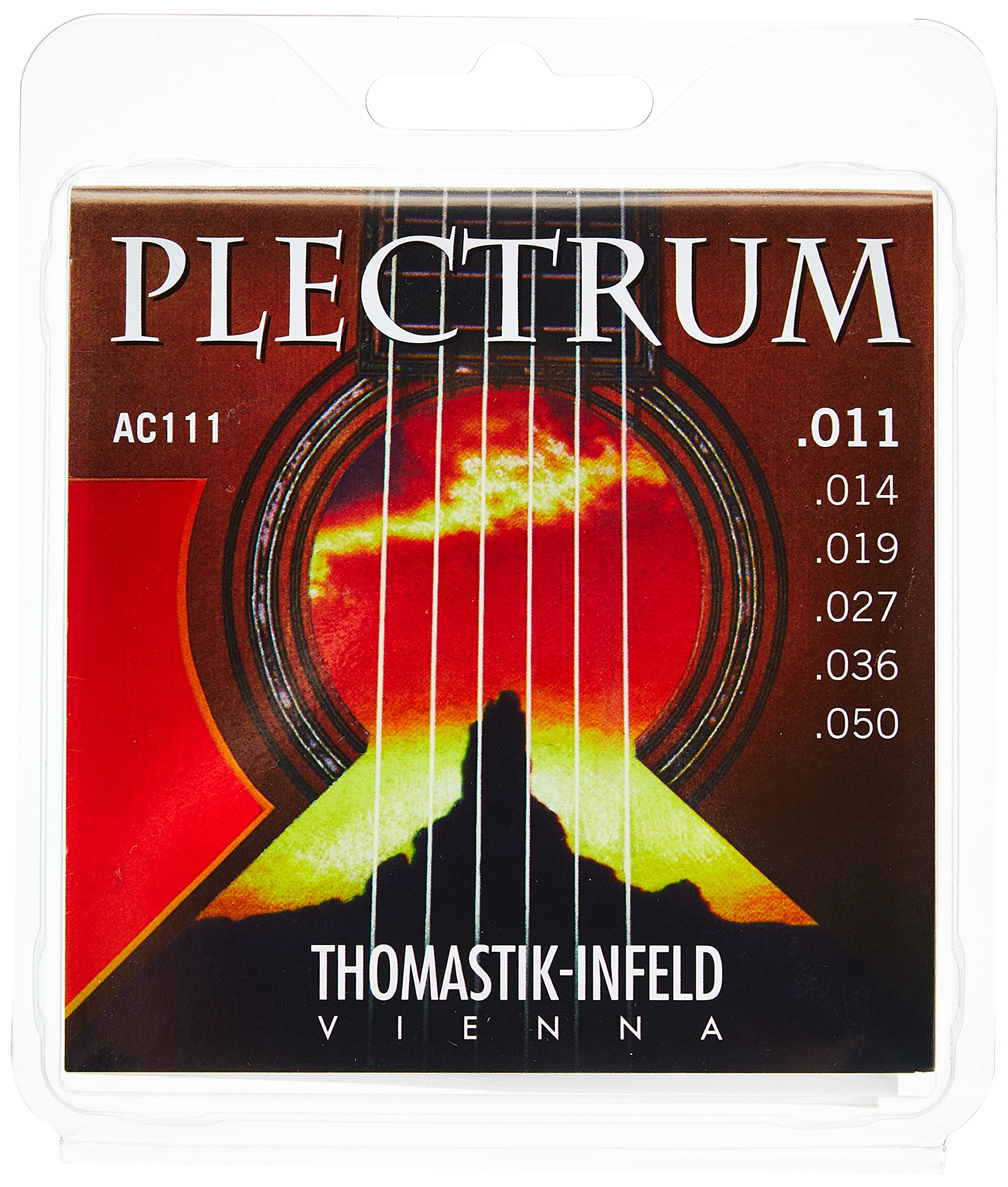 Thomastik Strings for Acoustic Guitar Plectrum Acoustic Series Set AC111 Medium-Light .011-.050 nickel free