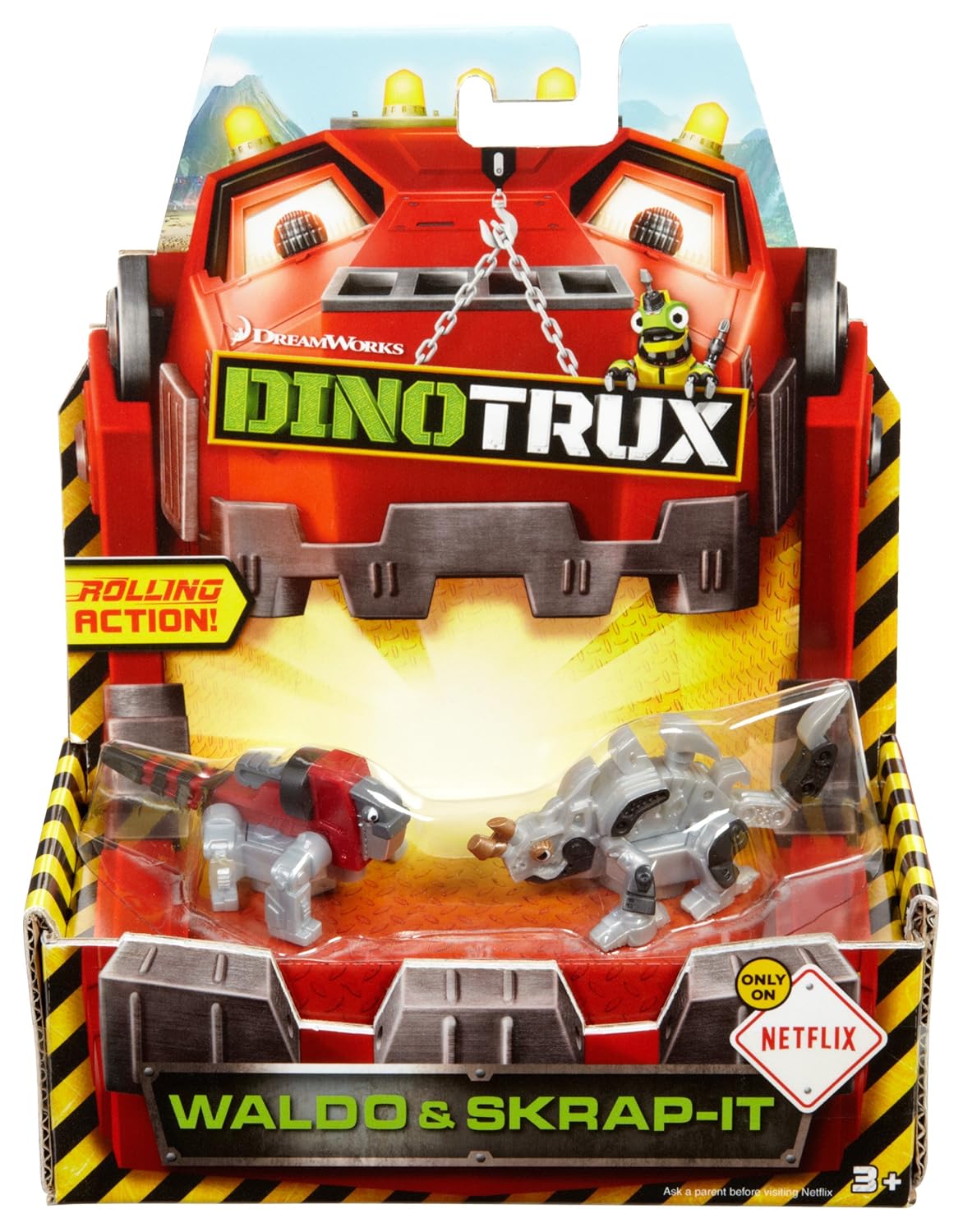 Dinotrux Diecast Basic Car ScrapIt & Waldo Vehicle (2 Pack) eBay