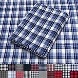 Pico Textiles 1 Yard Blue Tartan Plaid Flannel