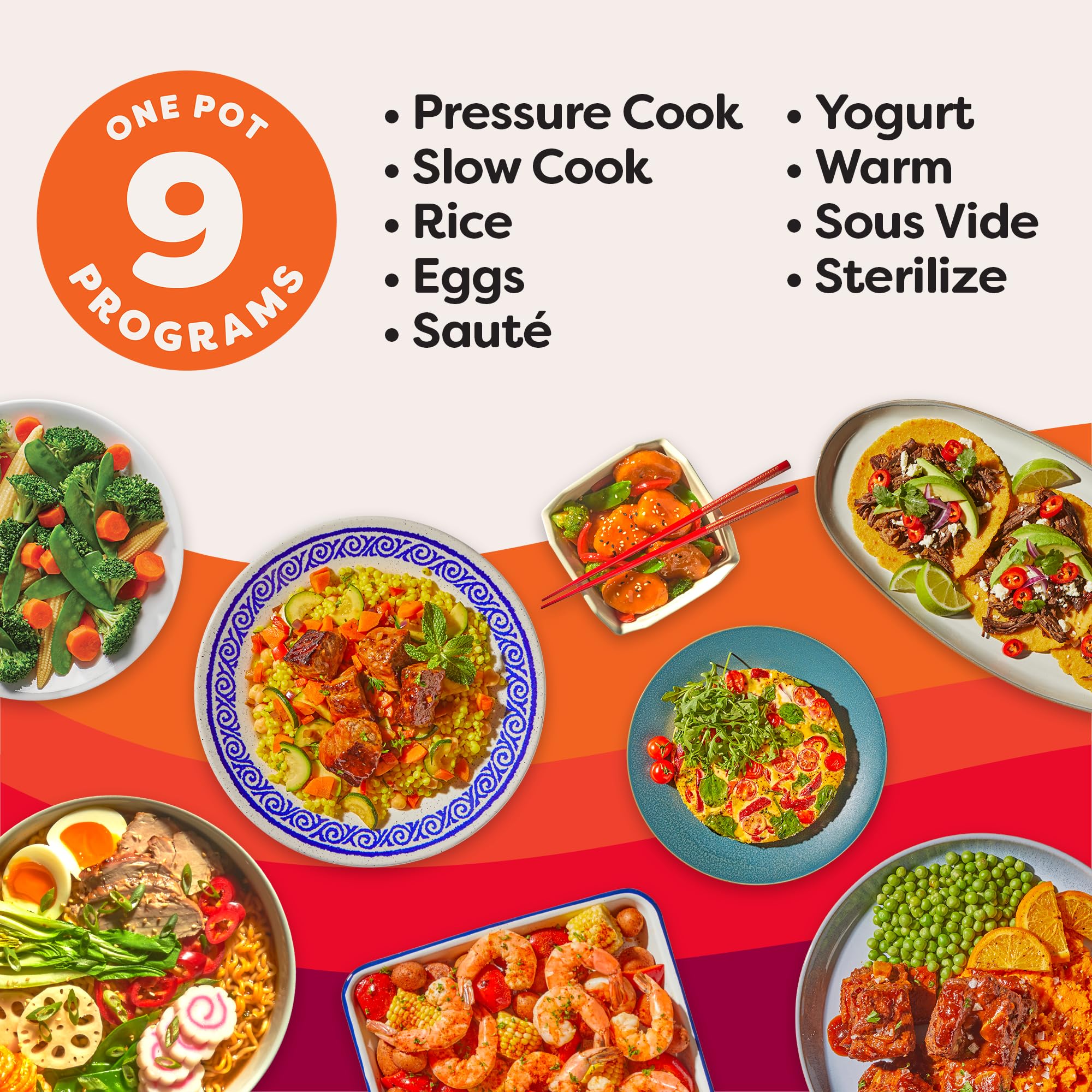 Instant Pot Duo Plus Multicocina 9 en 1, olla a presión, cocción lenta, arrocera, vaporera, salteado, yogur, calentador y esterilizador, incluye aplicación con más de 800 recetas, acero inoxidable, 6 cuartos