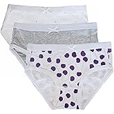 Feathers Girls Cherry Print Tagless Briefs Underwear Super Soft Panties 3-Pack