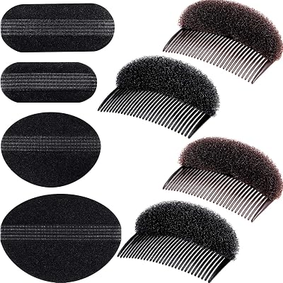 WILLBOND 8pc Hair Styling Base Set Sponge Inserts Bun Maker Braid Tool Women DIY
