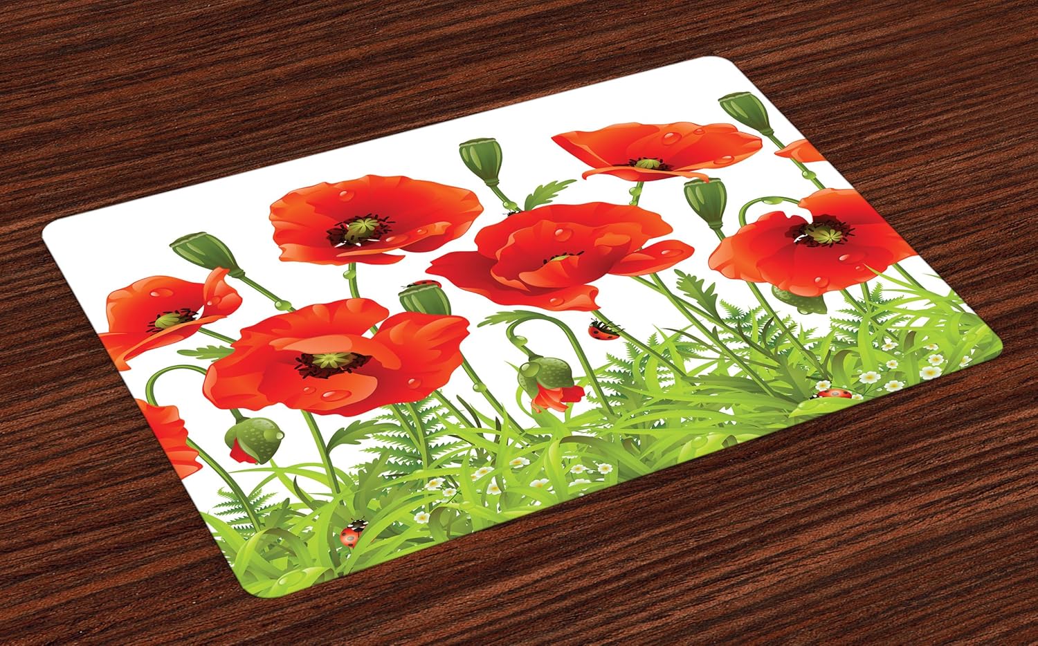 Best poppy placemats for dining table