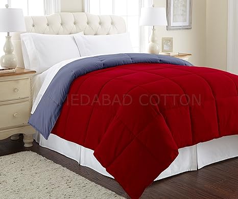 Buy Ahmedabad Cotton Ultra Plush Reversible Solid Microfibre