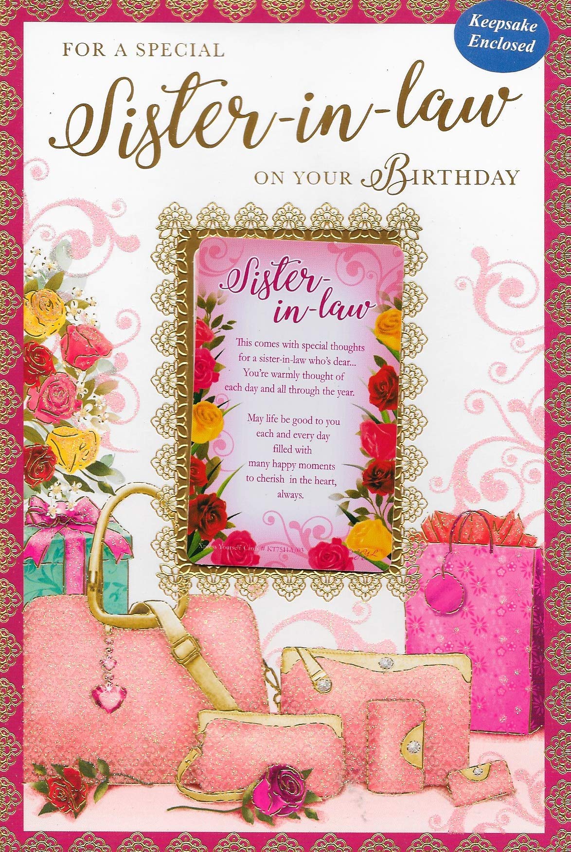 Keepsake Treasures Sister-in-Law Trad, white