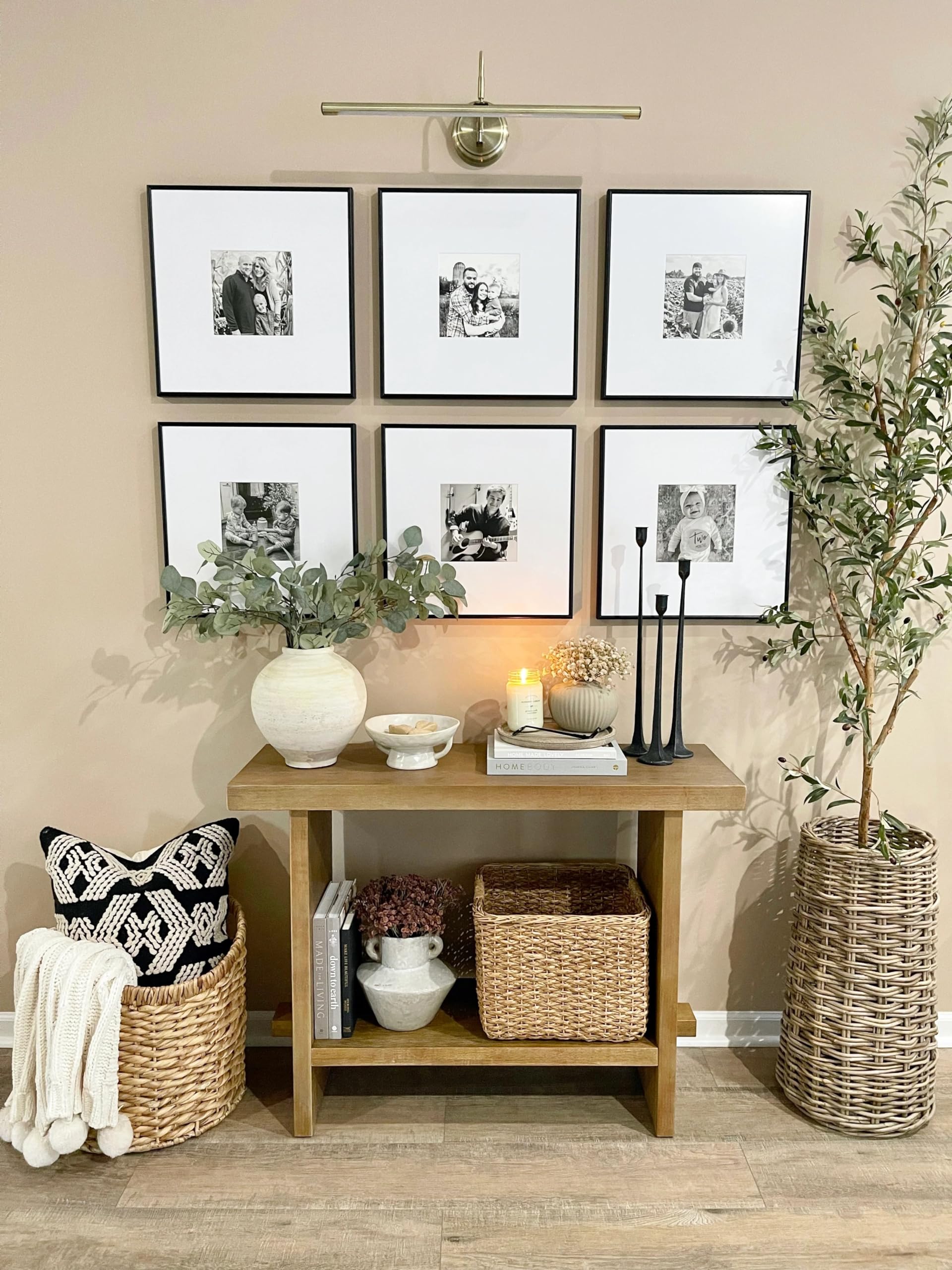 Nathan James Virgo Wood Accent Storage Console Sofa Table, For Entryway ...