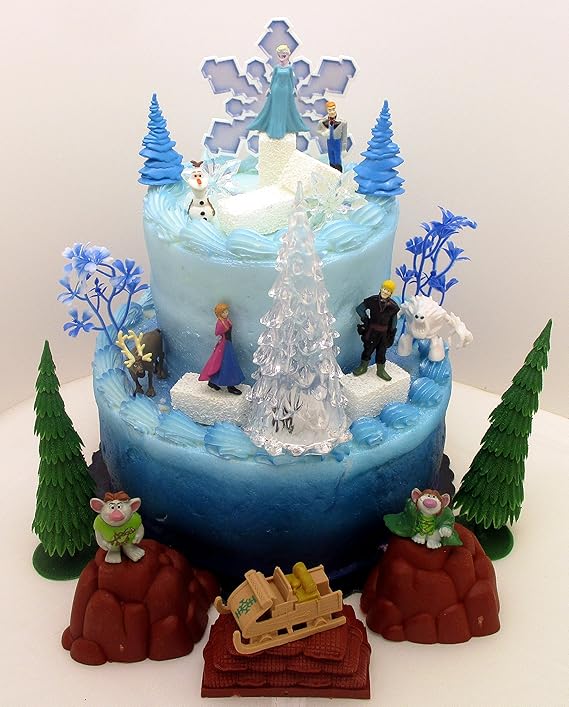 FROZEN 35 Piece Frozen Cake Topper Set Featuring 2" Winter FROZEN 35 Piece Frozen Cake Topper Set Featuring 2" Winter