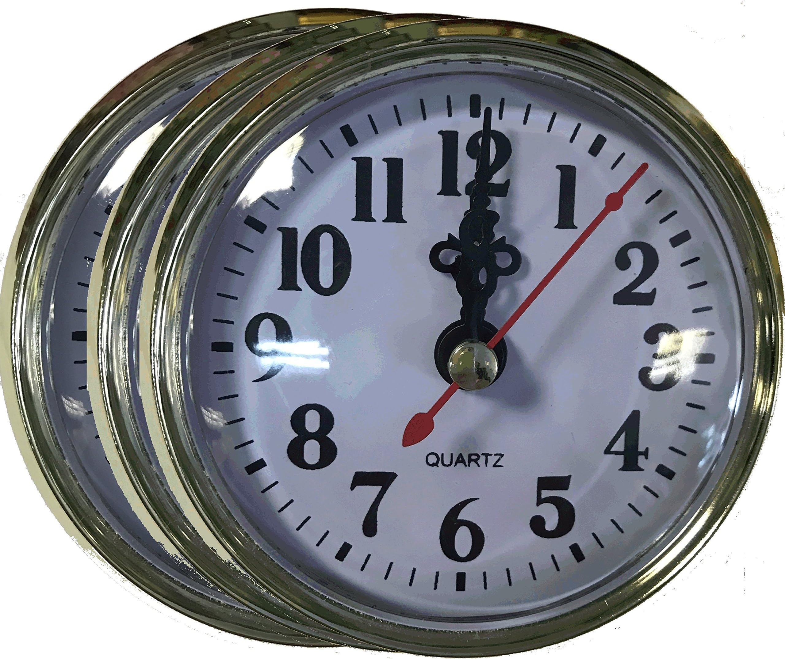 Quartz 80mm Clock Insertion Movements (50 Pack)