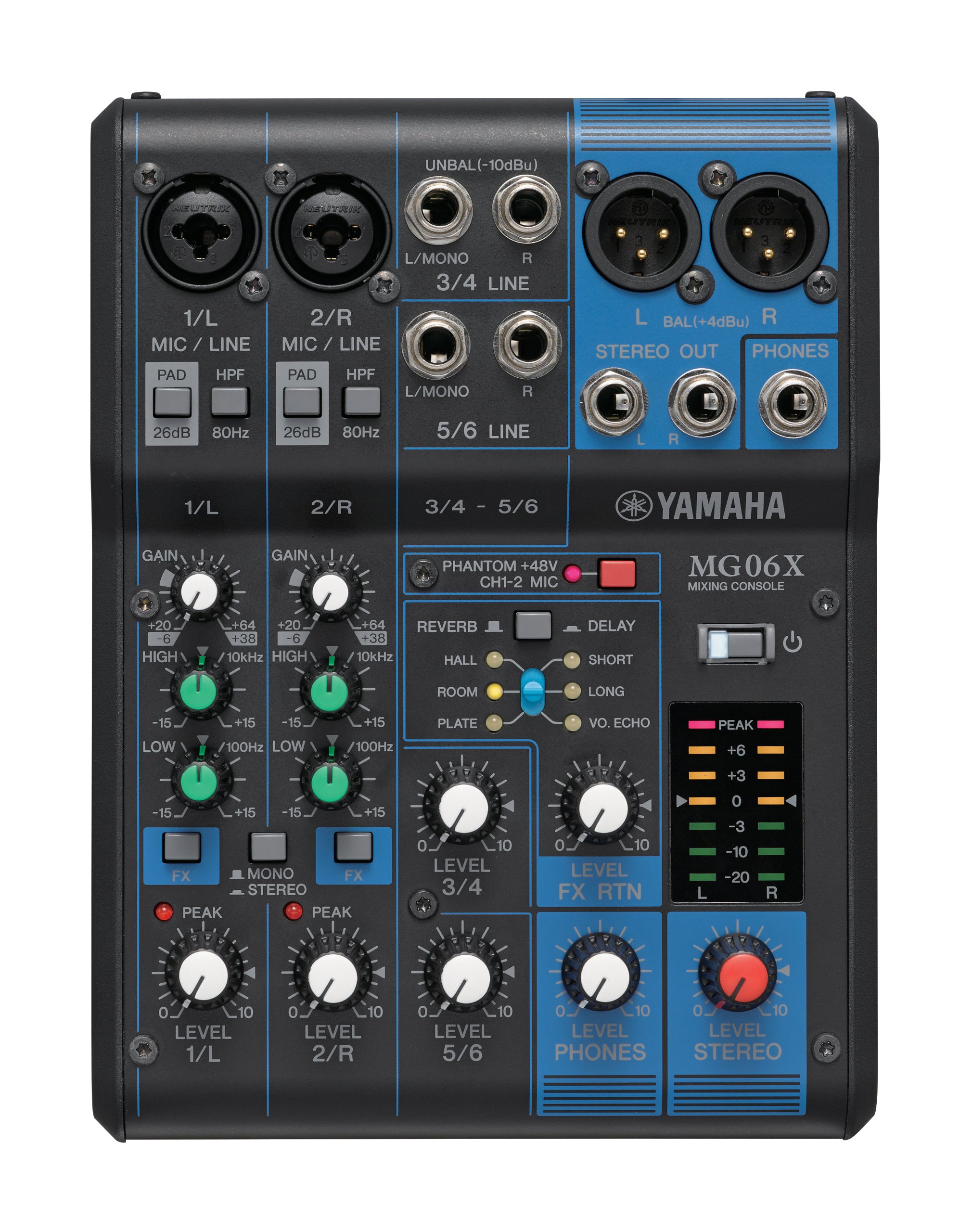 YAMAHA MG06X 6Input Compact Stereo Mixer with Effects Buy Online in