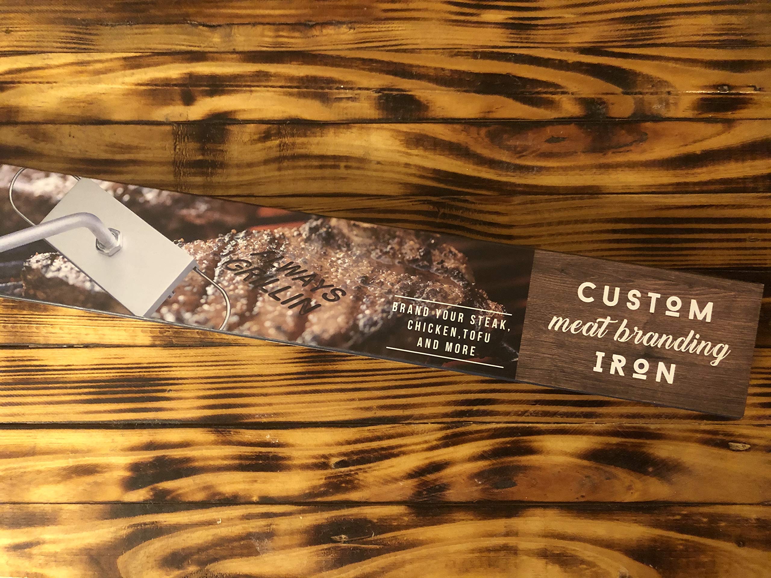 Hammer + AxeCustomizable BBQ Meat Branding Stick with 60+ Letters and Spaces, Create Unique Messages to Brand Steaks, Chicken, Sausage, Tofu and More, Grilling Tool Gift for The Grill Master