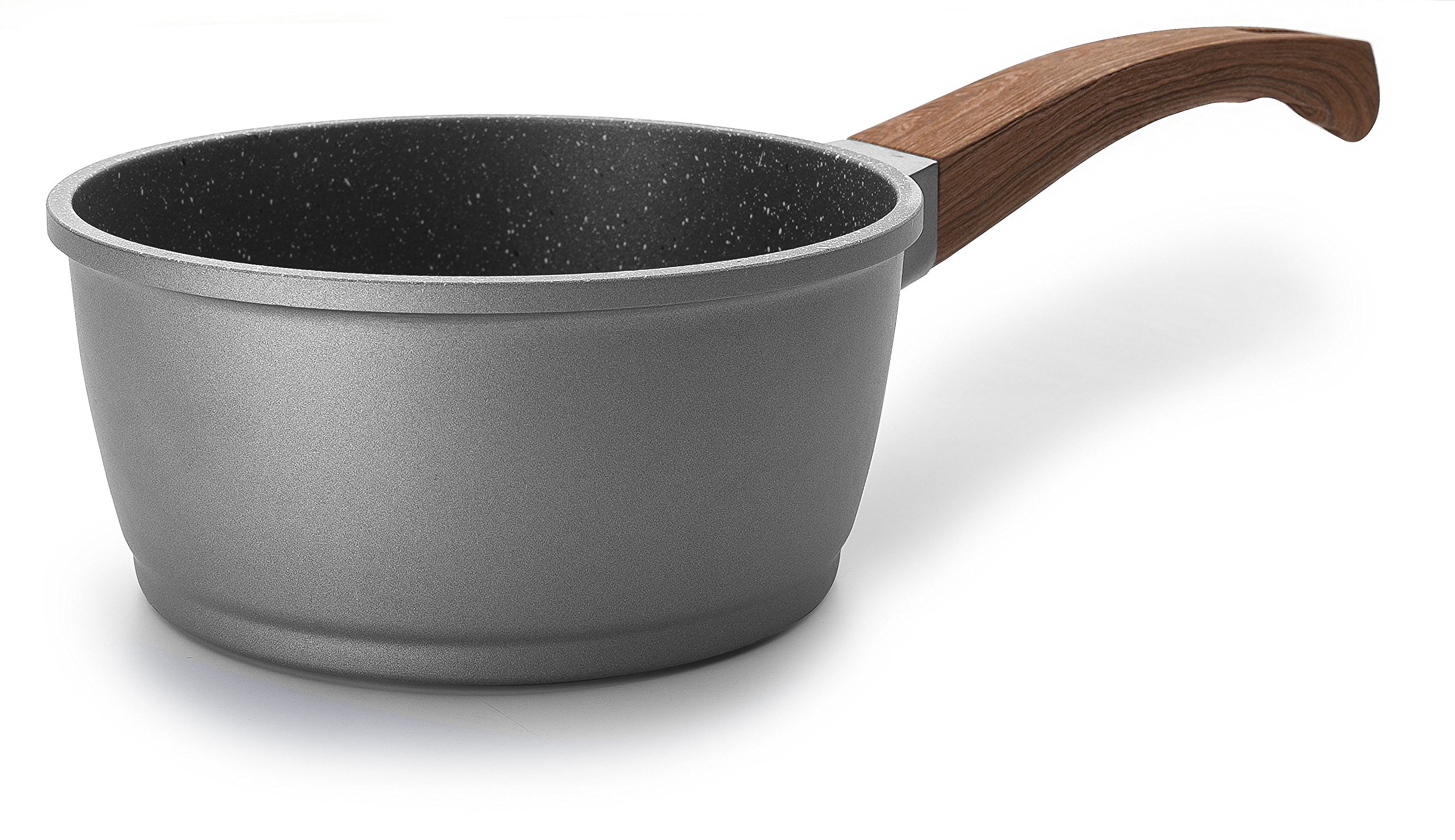 Lacor 27418 Stilo Cast Aluminium Sauce Pan, 18 x 8 cm, Grey