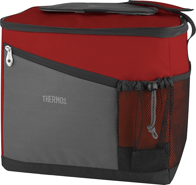 Thermos Polyester Essentials Family 24Can Cool Bag, 22 L Burgundy