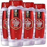 Old Spice Moisturizing Body Wash for Men, Hydro Wash, 2-in-1 Long Lasting Scent & Deep Hydration, 24/7 Shower Fresh, Swagger Scent, 21 oz (Pack of 4)