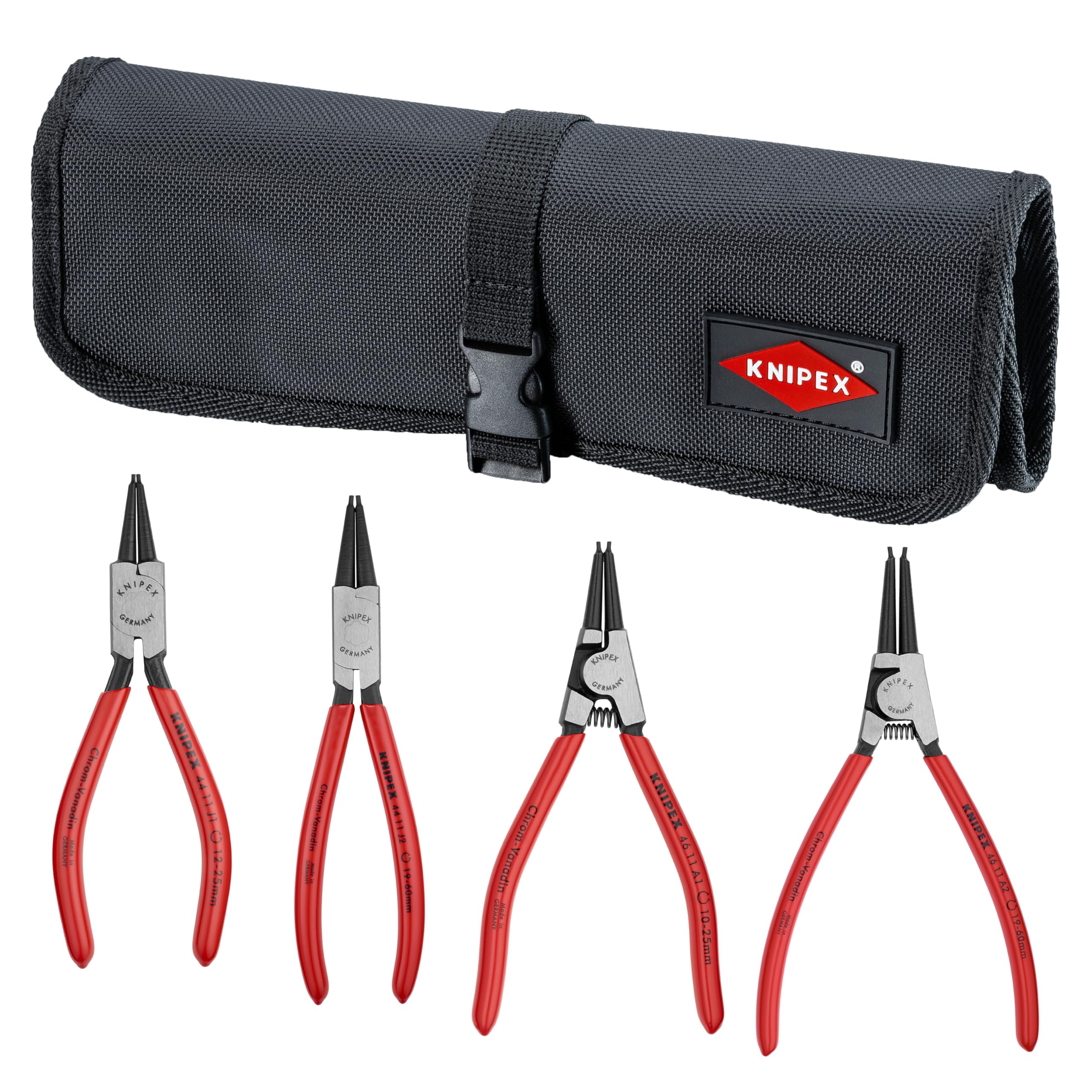 KNIPEX Tools - 4 Piece Circlip Set in Pouch (9K001951US)