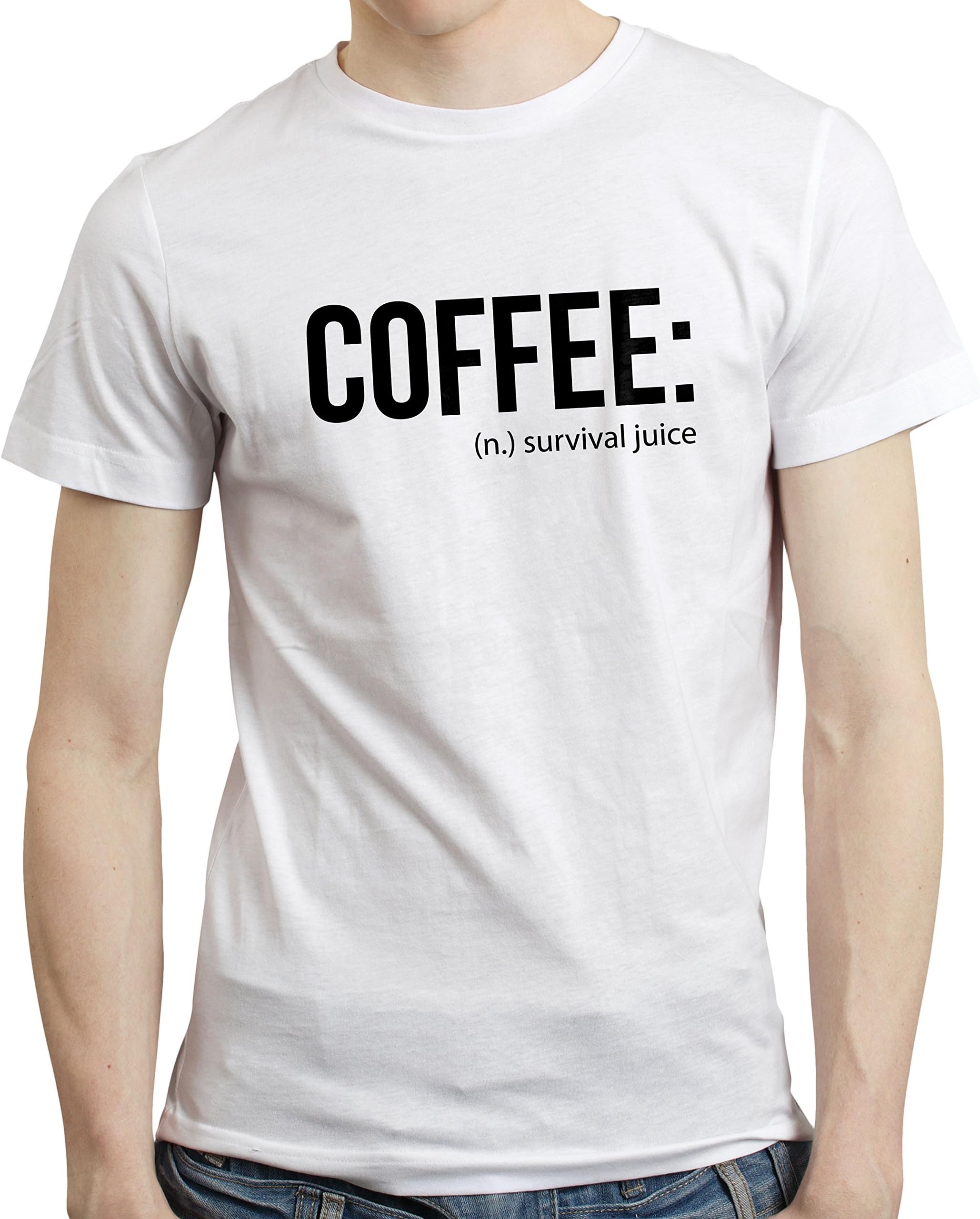 PugSwag Men Coffee Survival Juice Caffeine T-Shirt