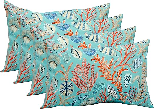Amazon Com Rsh Decor Set Of 4 In Outdoor Lumbar Rectanglar