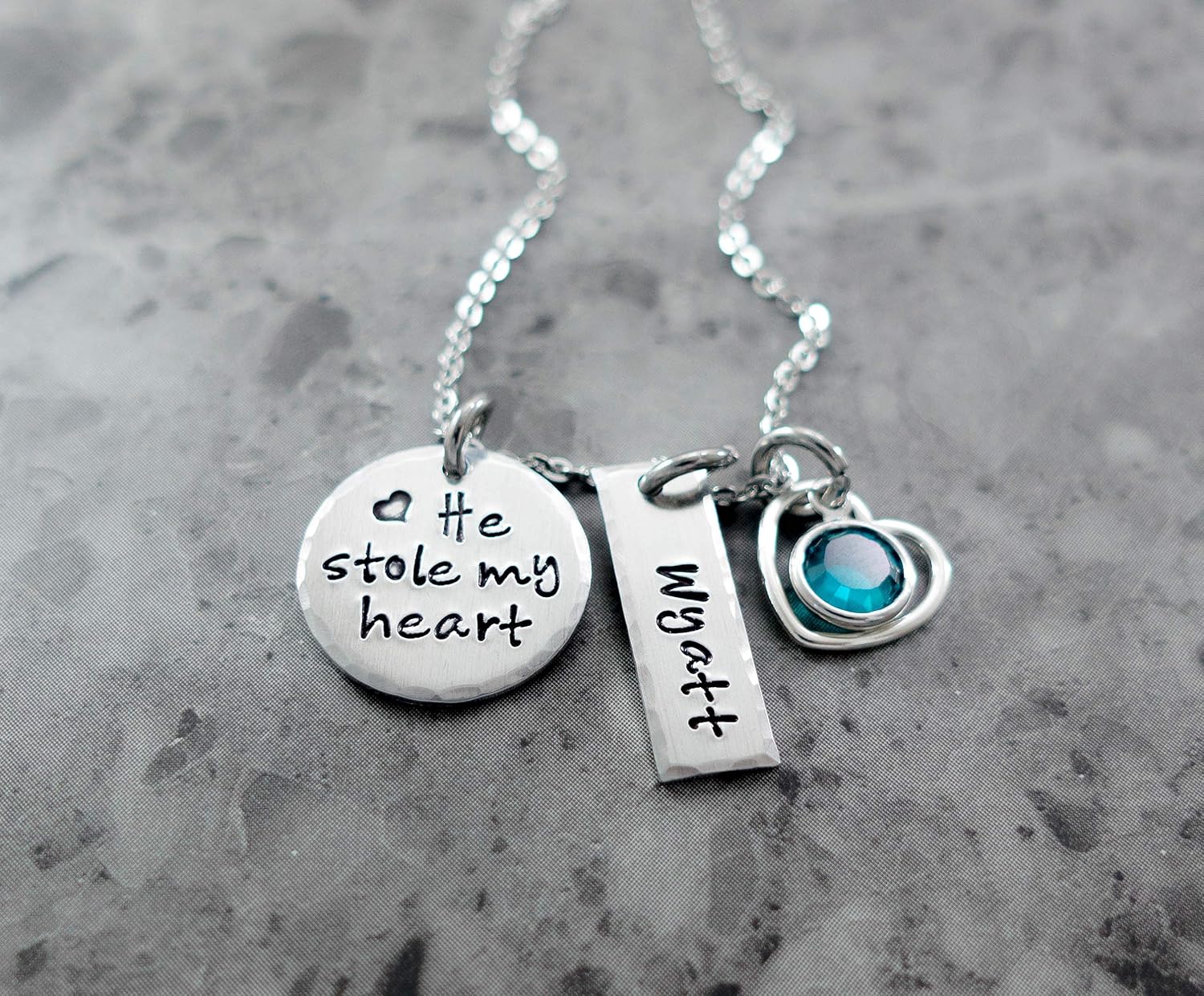 Mother Son Necklace Personalized Charm He