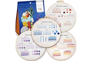 CRAFTILOO Embroidery Kit for Beginners Cross Stitch Kits for Beginners Needlepoint Kits for Adults Embroidery Kits for Adults Cross Stitch kit Practice