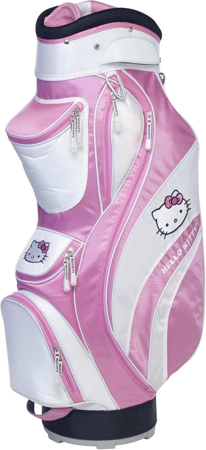 Hello Kitty Golf Mix and Match Cart Bag (Pink/White