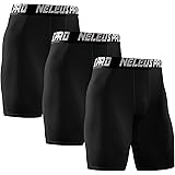 Neleus Men's 3 Pack Performance Compression Shorts