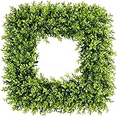 20 Inch Large Boxwood Wreath Spring Summer Artificial Green Wreaths for Front Door Farmhous Wedding Window Hanging Wall All Year Round Indoor & Outdoor St Patrick's Day Decor