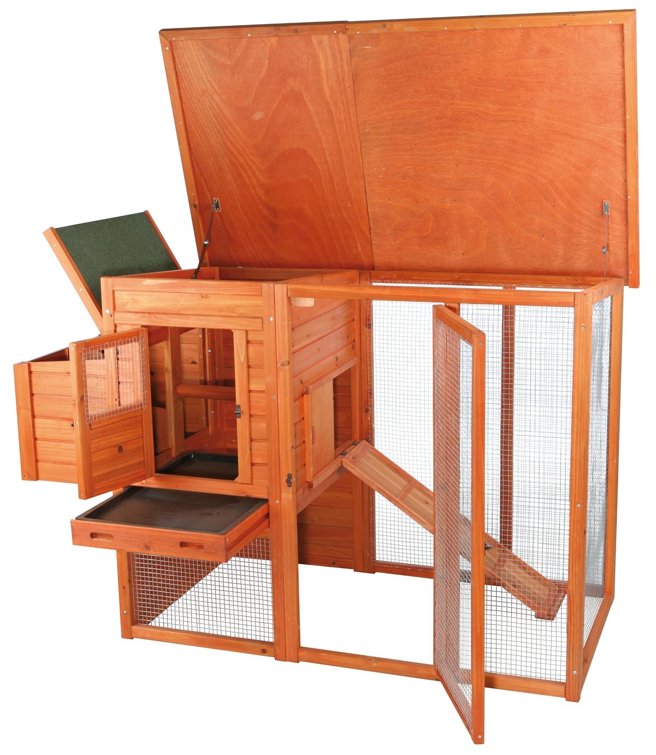 Trixie Pet Products Chicken Coop With Outdoor Run 6675 X 3025 X 4125 Inches