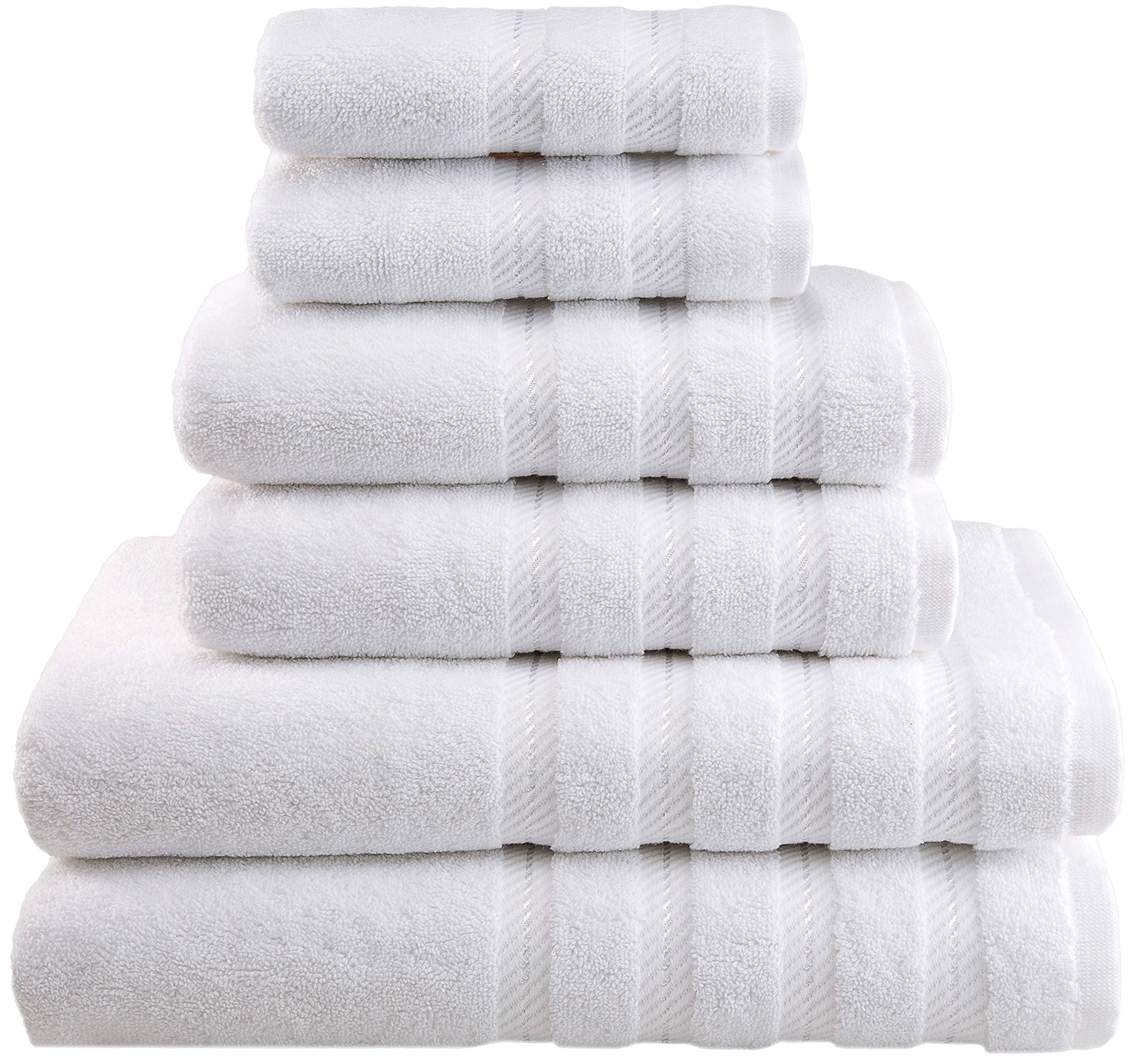 Landing High End Home Goods, Super Soft Linen 10 Piece Towel Set 2 Bath Towels 2 Hand Towels 2 Washcloths Super Soft Absorbent 100% Turkish Cotton Towels for Bathroom, Bath Mat