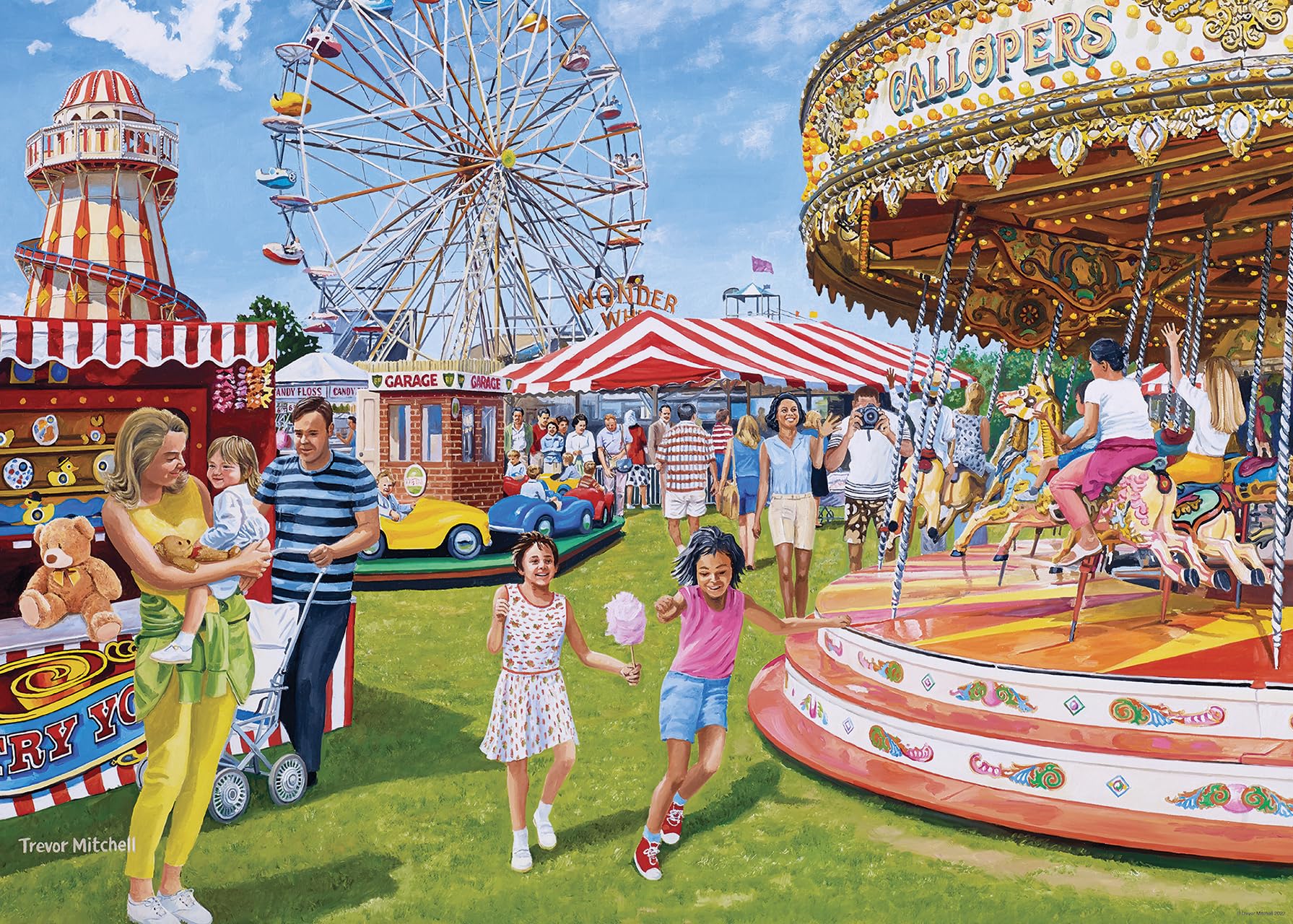 Ravensburger Vintage Fairground Fun 1000 Piece Jigsaw Puzzles for Adults and Kids Age 12 Years Up