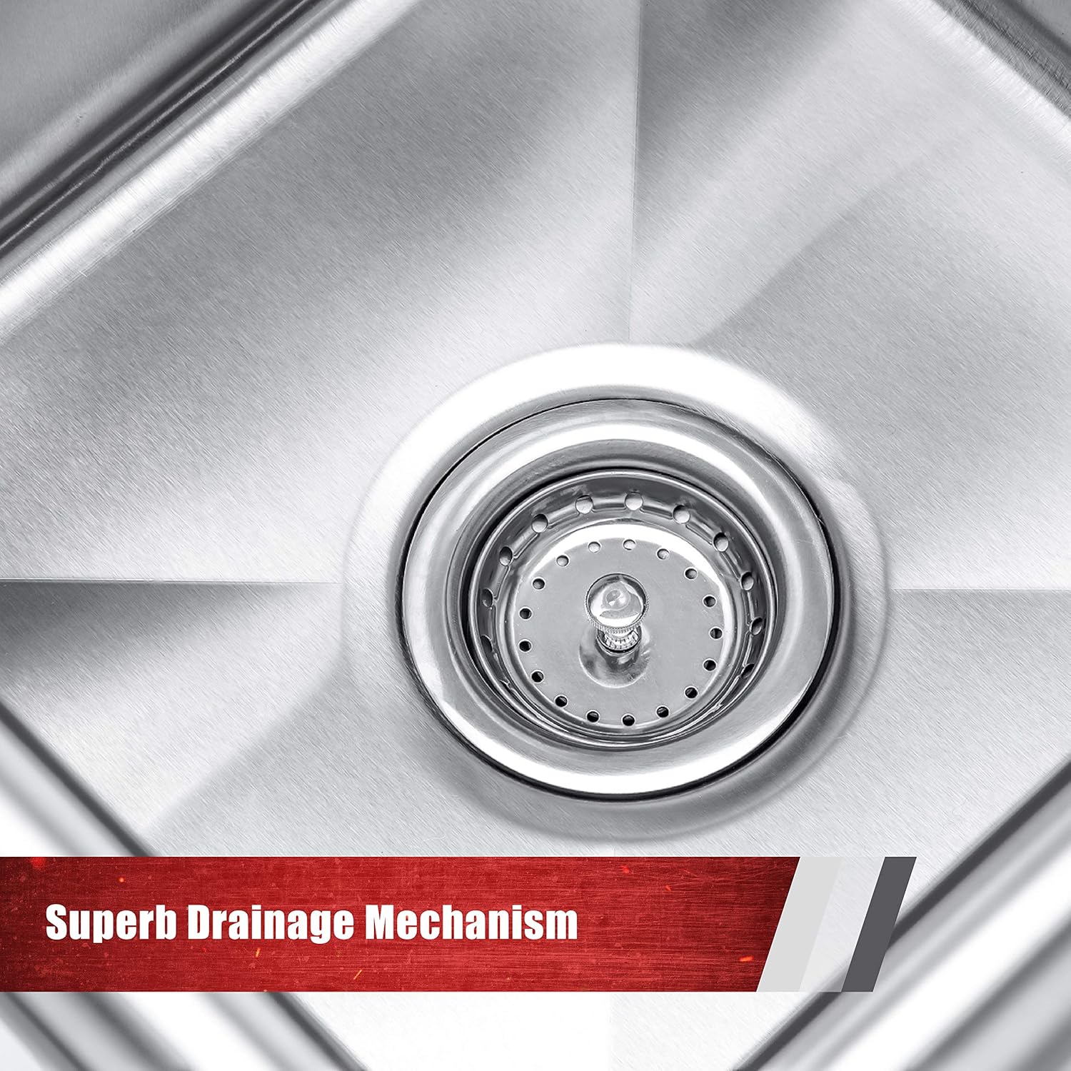 Stainless Steel Prep & Utility Sink - DuraSteel 1 Compartment Commercial Kitchen Sink - NSF Certified - Single 15" x 15" Inner Tub with No Lead Faucet (Restaurant, Kitchen, Laundry, Garage): Industrial & Scientific
