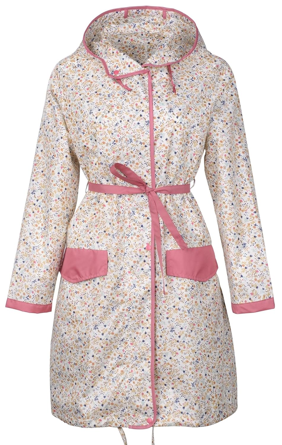 qzunique women's fashion outdoor packable rain jacket