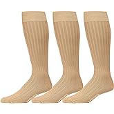 Cotton Dress Socks for Men – Knee High Men's Executive Socks – Classic Over the Calf Dress Socks by Boardroom Socks